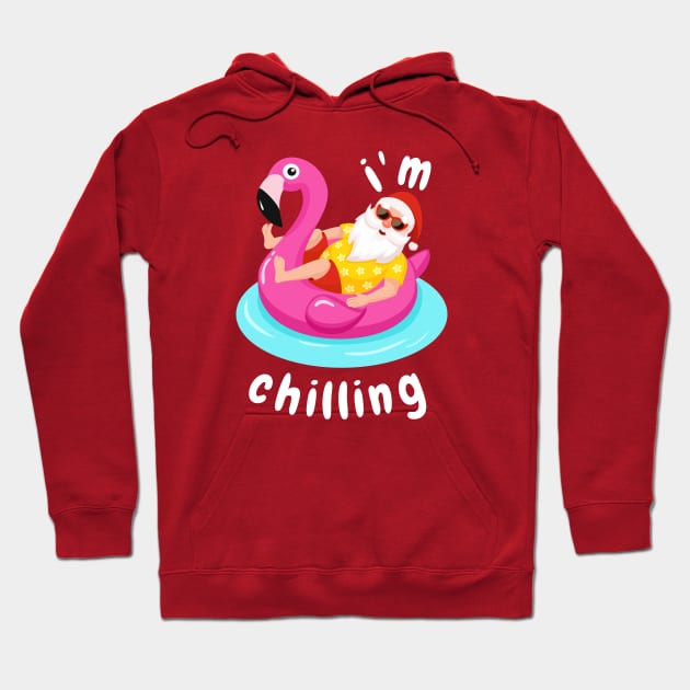 Chilling Santa Hoodie by Printnation